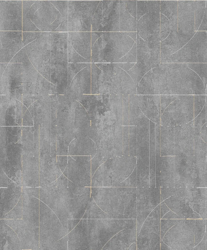 PRI102 Sketch Metal Обои (0,53м х 10,05м)