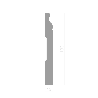 Плинтус белый,  Base 5763 p