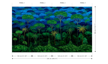 Панно Décors & Panoramiques Ciel Tropical Bright Midnight 97650