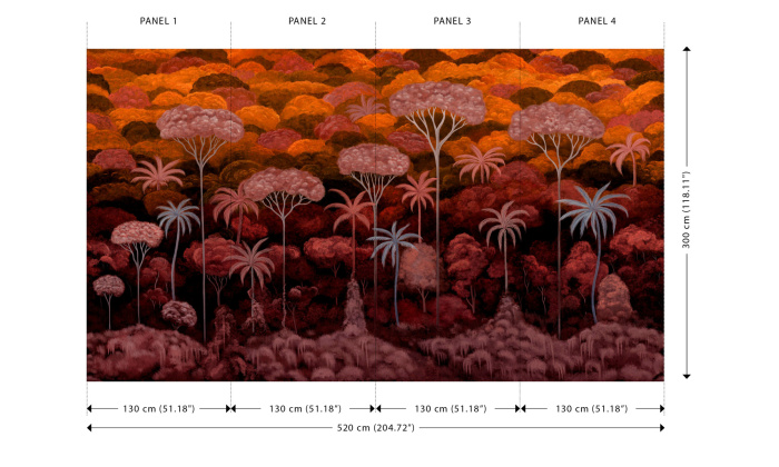 Панно Décors & Panoramiques Ciel Tropical Bright Pimento 97651