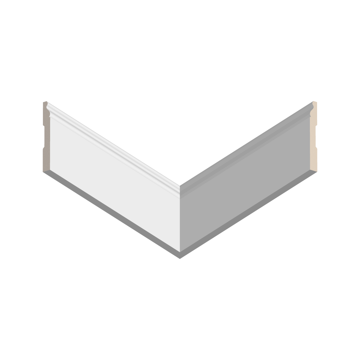 Плинтус белый,  Base 5763 p